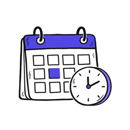 Line drawing for the Schedule topic